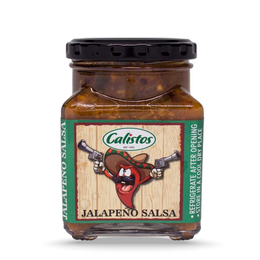 Calisto’s Table Sauces - Jalapeño Salsa - zesty green jalapeño salsa for dipping and everyday meals.
