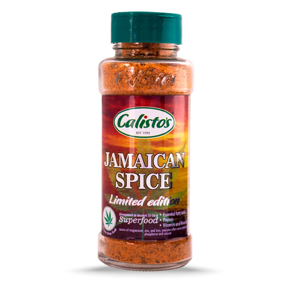 jamaican sml Calisto’s Jamaican Spice - bold Caribbean-style spice blend for grilling and jerk dishes.