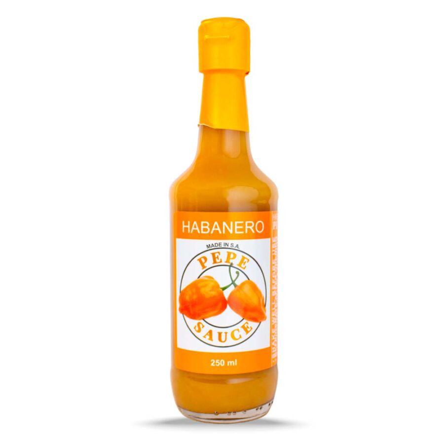 Pepe Sauce - Habanero - fiery habanero hot sauce with bold fruity heat.
