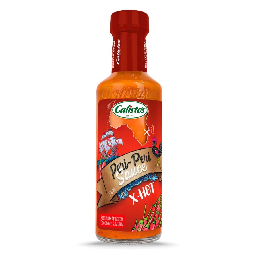 Calisto’s Peri-Peri Sauce - Extra Hot - extra spicy peri-peri sauce for chilli lovers.