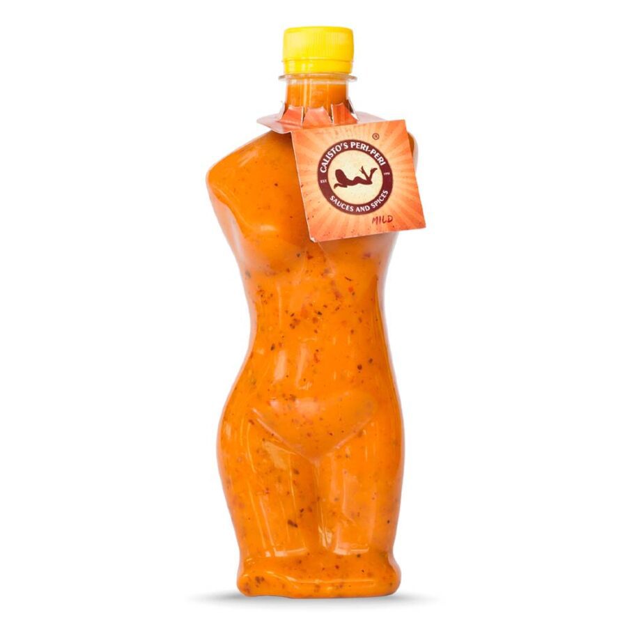 Calisto’s Senhorita Peri-Peri Sauce - Mild - mild peri-peri sauce in a signature woman-shaped bottle.