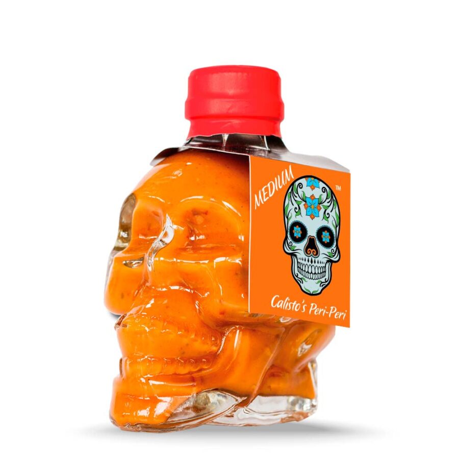 Calisto’s Skull Peri-Peri Sauce - Medium - bold, balanced peri-peri sauce for everyday heat.